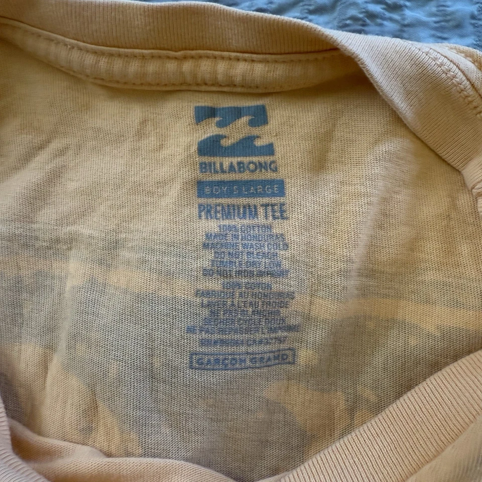 Camisa Billabong Niños Talla Grande Color Melocotón Usada  Foto 2 de 4