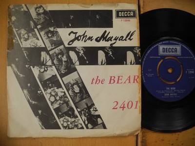JOHN MAYALL The Bear / 2401 45 7'' single 1968 Sweden VG+