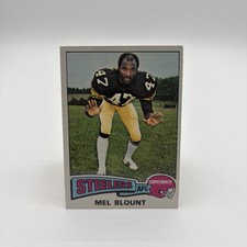 Topps 1975 Topps Mel Blount Pittsburgh Steelers Rookie RC #12 Card. rookie card picture
