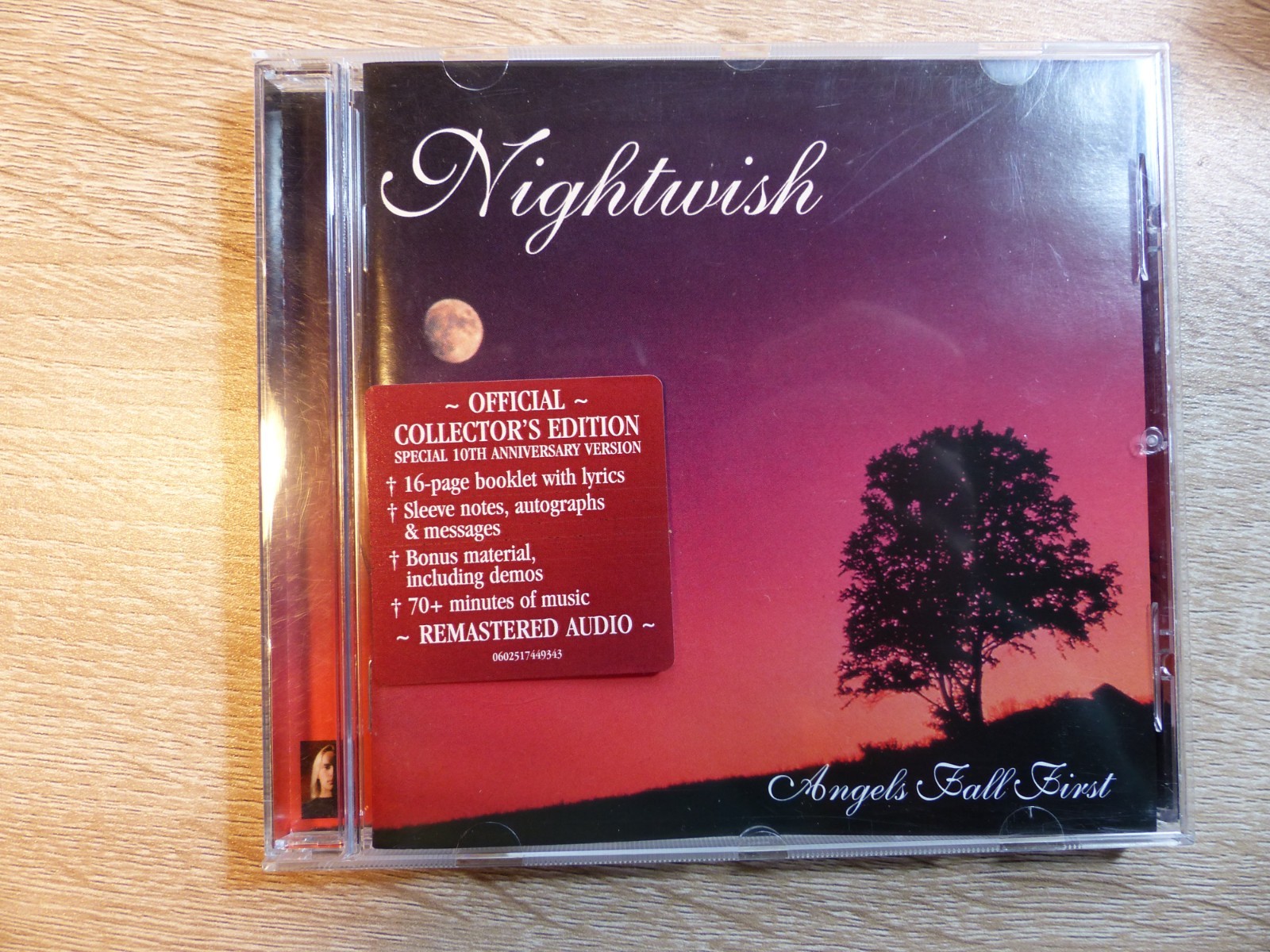 Nightwish:  Angels Fall First- Collectors  CD bonus tracks - UNPLAYED