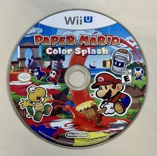 Paper Mario Color Splash (Nintendo Wii U, 2016) Disc Only - Authentic - Tested
