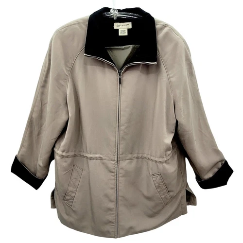 VETEMENTS Giacca da fienile Jones New York Sport polsini a contrasto con cordino in vita extra large