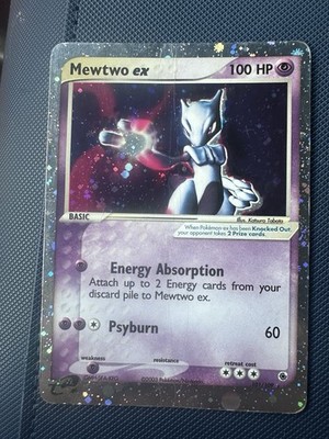 Pokémon Mewtwo EX Holo Ultra Rare Card Ruby and Sapphire  PSA 1 Contender