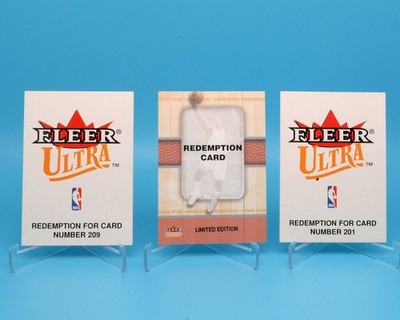 2002-03 Fleer Redemption Card Lot of (3)