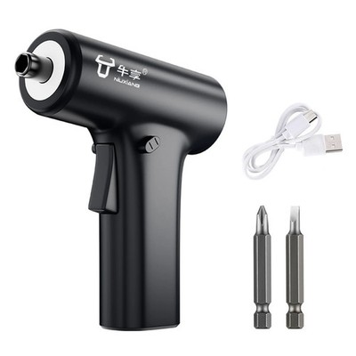 Cordless Electric Screwdriver Set with USB Charging and Driver Bits
