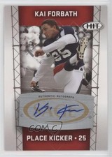 2011 SAGE Hit Auto Kai Forbath #A25 Auto 0a6