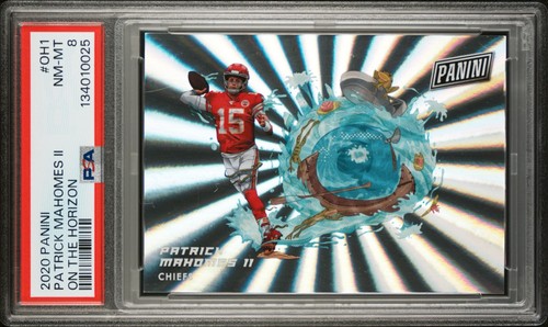 PATRICK MAHOMES II 2020 PANINI ON THE HORIZON SSP PSA 8 NM-MT CHIEFS