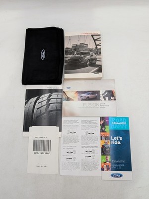 2017 Ford Fusion Owners Manual Set Quick Reference Guide With Case