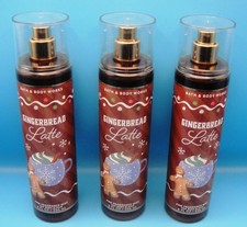 3 Bath Body Works Lot GINGERBREAD LATTE Fine Fragrance Mist PEAR Sugar 0 SHIP