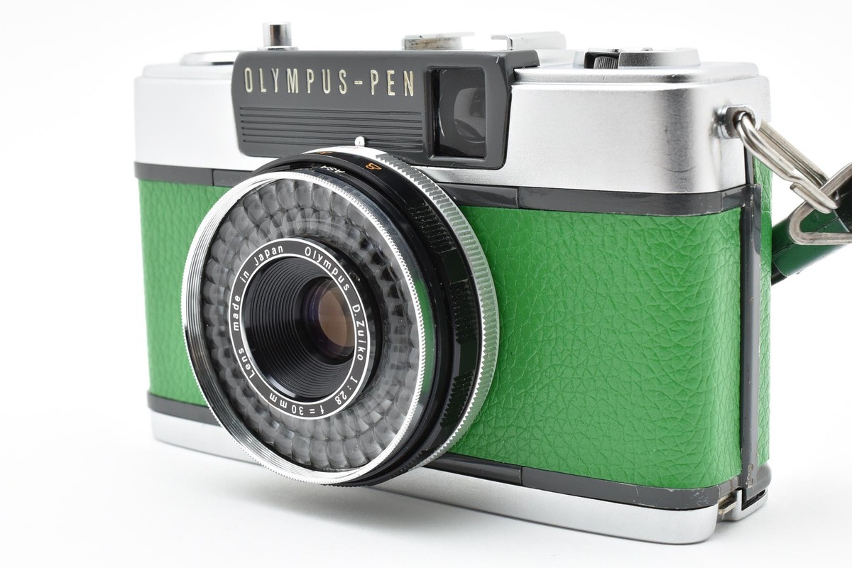▶️ MINT OLYMPUS PEN EES-2 Green 35mm Half Frame Film Camera