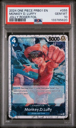 Monkey.D.Luffy (Jolly Roger Foil) graded PSA 10 for sale on eBay