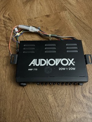 Audiovox Stereo AMP-772  Graphic Equalizer 10-Band EQ Amplifier 20w+20w