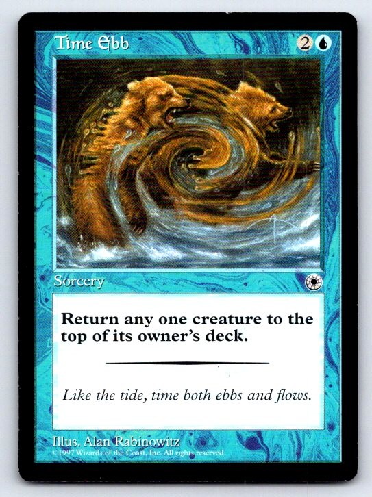 Time Ebb Common Portal Magic: The Gathering Lightly Played