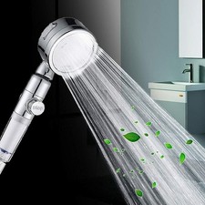 High Pressure Water Saving Shower Head With Water Filter Softens Hard Water US