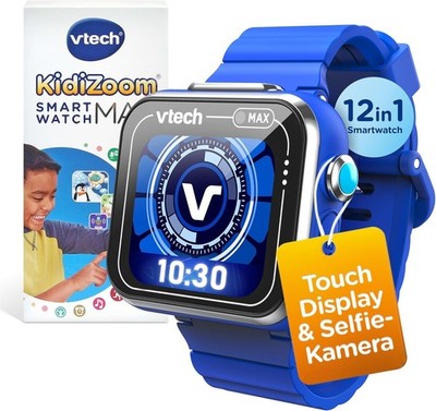 VTech KidiZoom Smart Watch MAX Blue Children's Smartwatch 