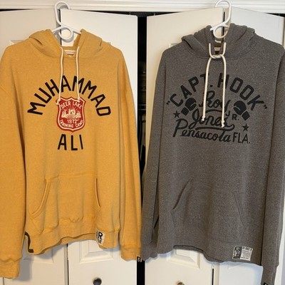 2 Lot Roots of Fight Boxing Hoodie Sweatshirts Muhammad Ali XL Roy Jones Jr 2XL