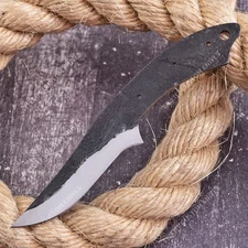 8'' 1095 High Carbon Steel Knife Blank Blade DIY Bushcraft Hunting Knife Making