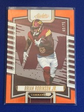 2023 Panini Absolute Football Spectrum Orange Base Rookie #61 Brian ROBINSON /75