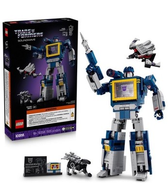 Lego Icons Transformers Soundwave Model Building Set 10358 (1505 Pcs) New