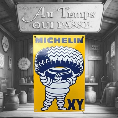 Plaque émaillée MICHELIN XY pneu emailschilder - Photo 1/3
