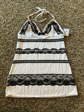 Vintage Fredericks Of Hollywood Lingerie Medium New With Tags Black/White