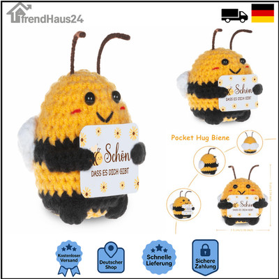 Gestrickte Biene Positive Geschenk Kartoffel
