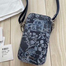 Authentic Christian Dior Phone Holder Smartphone Case Toile de Jouy Navy Canvas