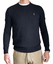 Polo Ralph Lauren sweater Men Small Slim Fit Black Pima Cotton