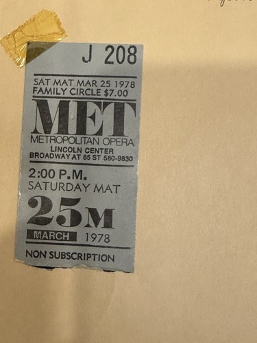 Metropolitan Opera Libretto Don Giovanni 1978 w/ Ticket + L'Elisir D'Amore 1960 - Picture 8 of 21