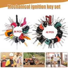 26/42 Heavy Equipment Keys Master Set Cat Case JD JCB Hyster Kubota Volvo AVD