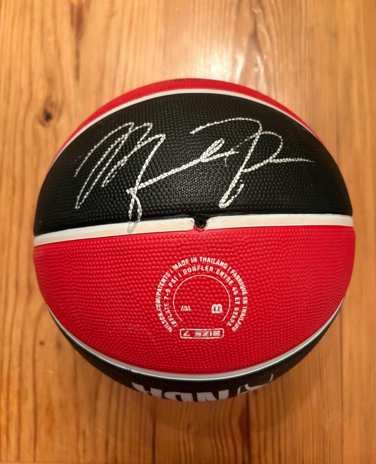 Autographed Signed Michael Jordan Chicago Bulls Basketball with COA 
