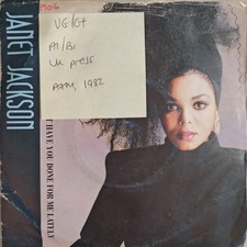 Janet Jackson What Have You Done For Me Lately Vinyl Record 7" VG/G+ AM 308 1986