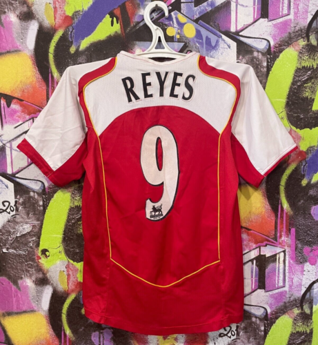 Arsenal FC Reyes #9 2004 2005 Home Football Shirt Soccer Jersey Nike Mens XS