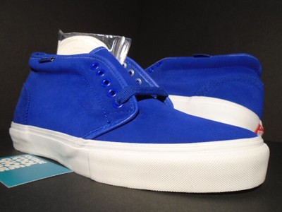 royal blue and white vans