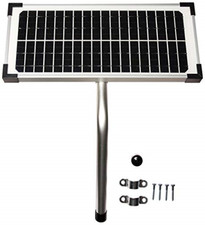 10 Watt Solar Panel Kit FM123 for Mighty Mule Automatic Gate Openers,Black Cel