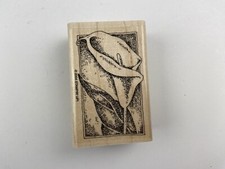 Stampin' Up 2004 Calla Lily Flower Rubber Stamp Crafting Hobby 3" x 2"