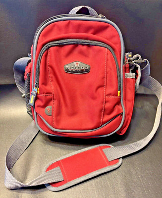 Ricardo Beverly Hills Bag Crossbody Travel Essential Red Backpack Shoulder Strap