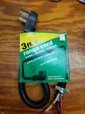 4 prong, 50-amp, 3 ft range cord by Carol cable company, NIP