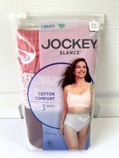 NEW Jockey Elance Womens Cotton Briefs 3 Pairs Panties 5 Small Mixed Lot 1484
