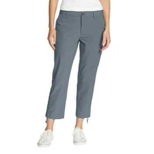 Eddie Bauer Women's Ripstop Capri Stretch Secure Pocket