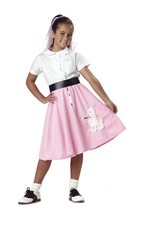 California Costumes Girls Poodle Skirt Costume MED