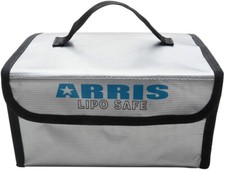 RC Lipo Battery Safety Bag 215 x 160 x 115mm Fireproof Explosionproof BLACK