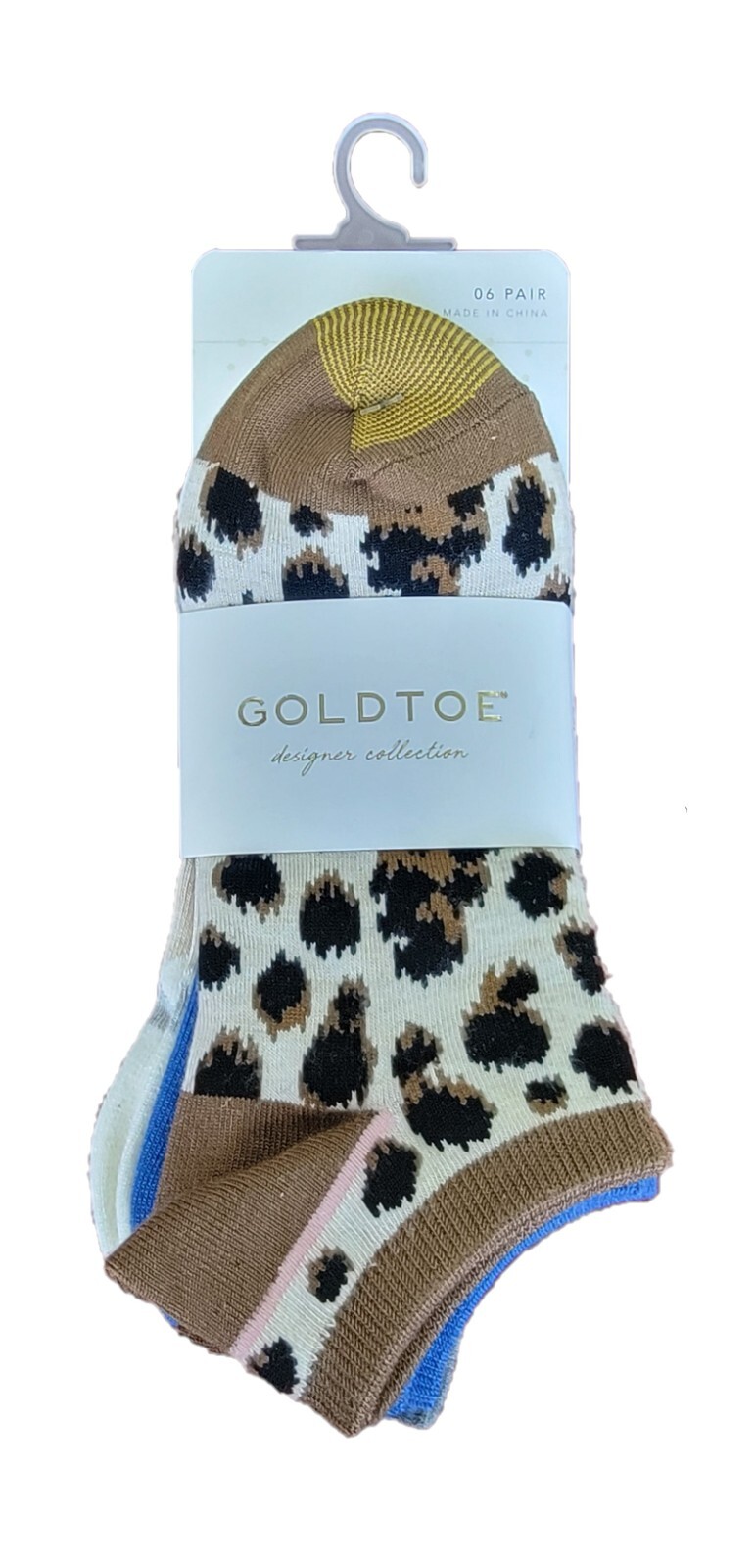 GoldToe Women's 6 Pack No Show Socks Designer Collection Fast Free S