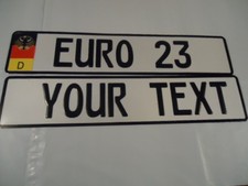 Euro German Style Embossed Aluminum Lic Plate German Decal Flag-9 Total Spaces Euro German Style Embossed Aluminum Lic Plate German Decal Flag-9 Total Spaces