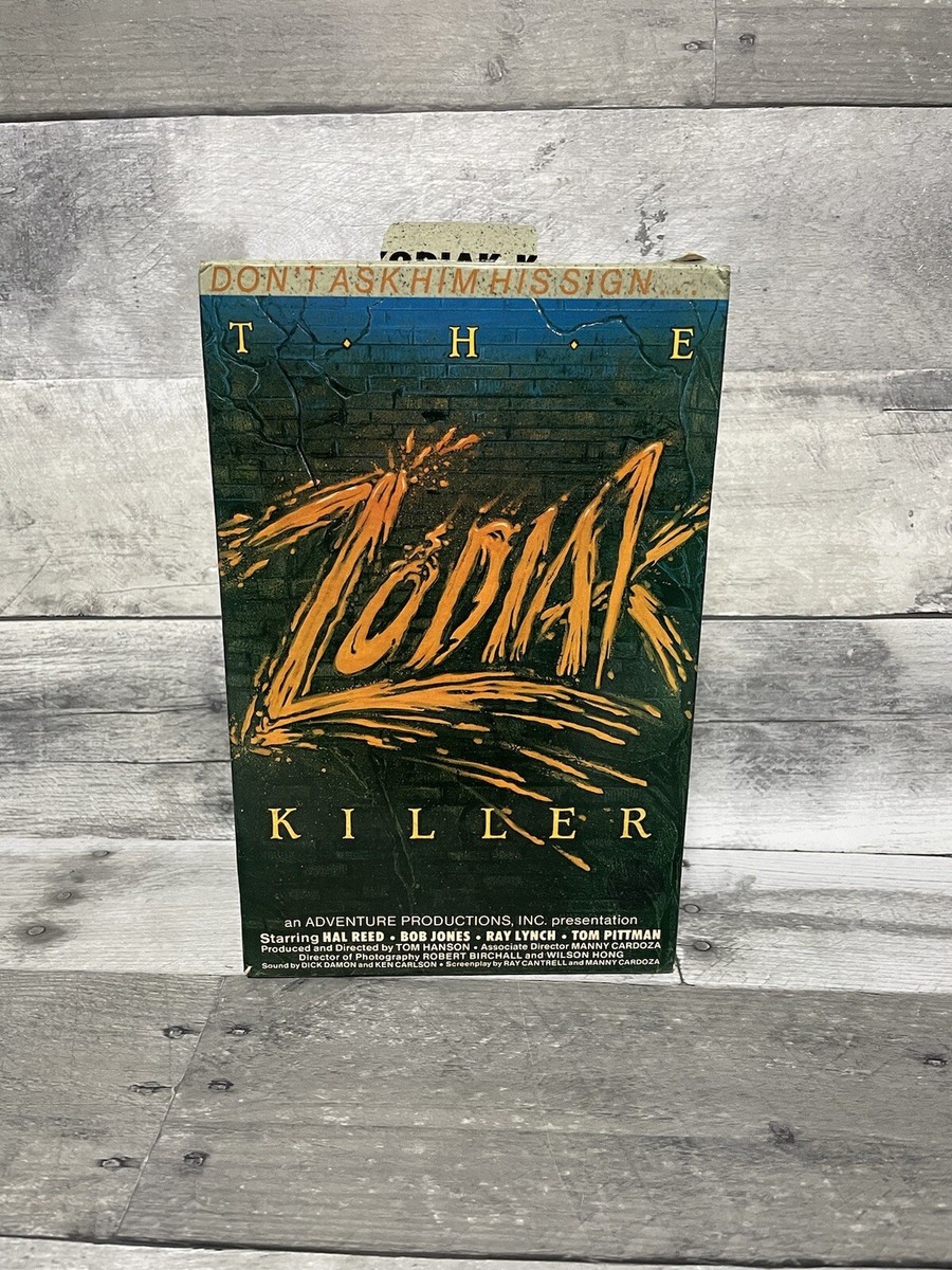 The Zodiak Killer Big Box VHS Horror Movie 1985 Academy Home