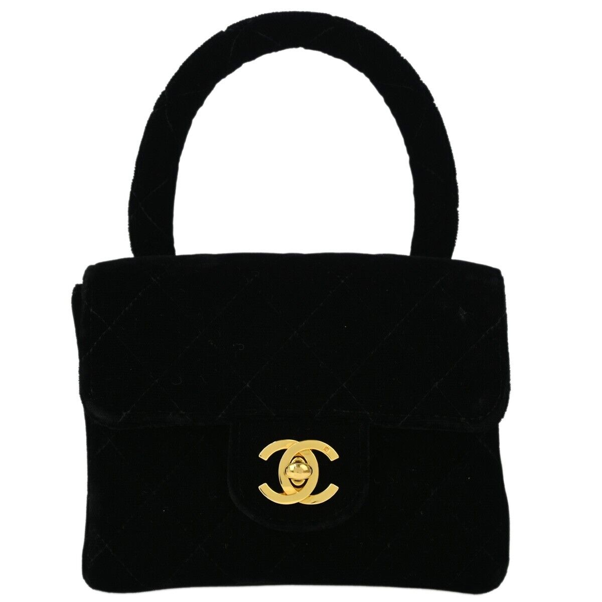 Chanel Black Velvet Mini Square Handbag 133673 | eBay Chanel Black Velvet Mini Square Handbag 133673 | eBay