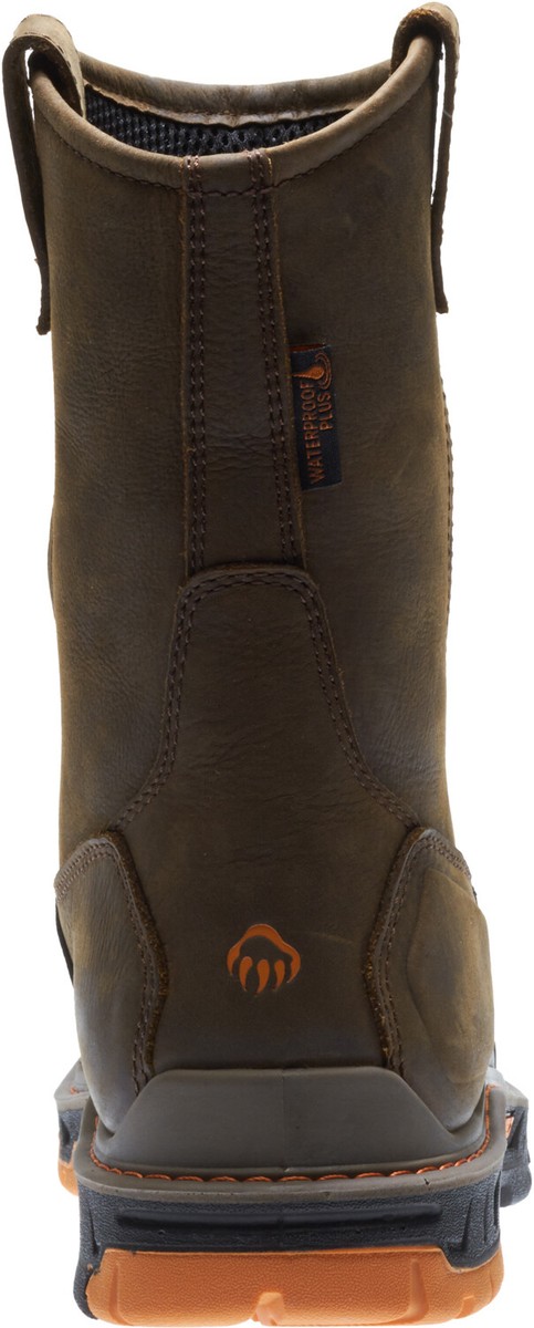 Wolverine Mens Summer Brown Leather Overpass CT WP Size 12 Work Boots New Wolverine Mens Summer Brown Leather Overpass CT WP Work  main image 3