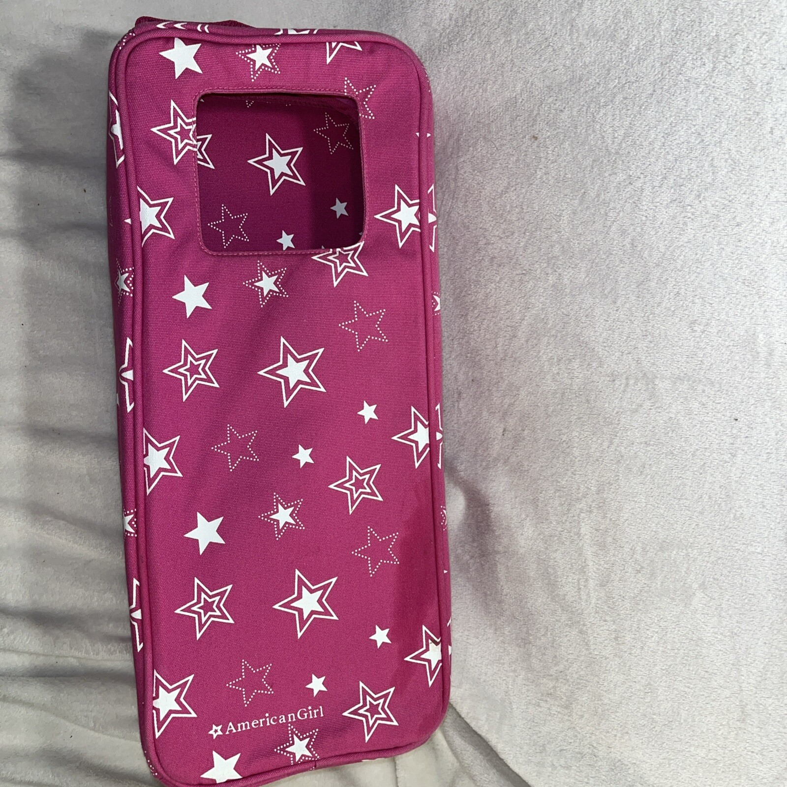 AMERICAN GIRL Doll Carrier Pink Star Travel Tote Carrying Case Retired lot Of 2