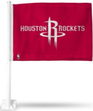 NBA10-123ALA Heavy Duty HOUSTON ROCKETS CAR FLAG