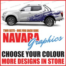 Nissan Navara Side Stripes Graphics Sticker Decal Kit 4x4 Pickup Truck Vinyl